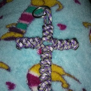 Handmade Paracord Cross Keychains